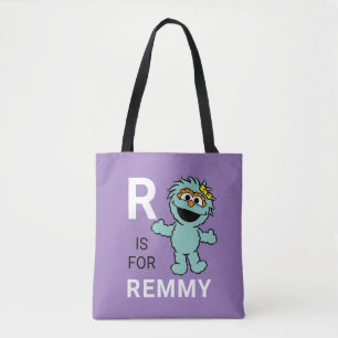 Bolso De Tela Barrio Sésamo R es para Rosita Añadir su nom