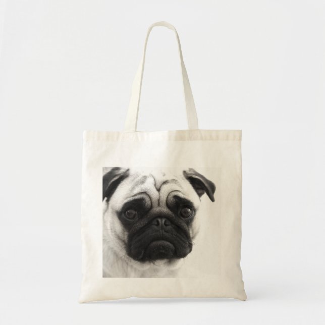 Bolso De Tela Barro amasado blanco y negro (Frente)