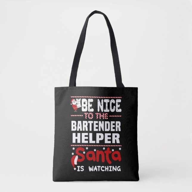 Bolso De Tela Bartender Helper (Anverso)