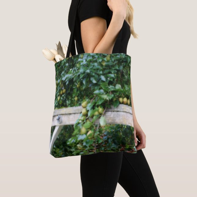Bolso De Tela Bartlett Pears On Tree Country (Detalle)