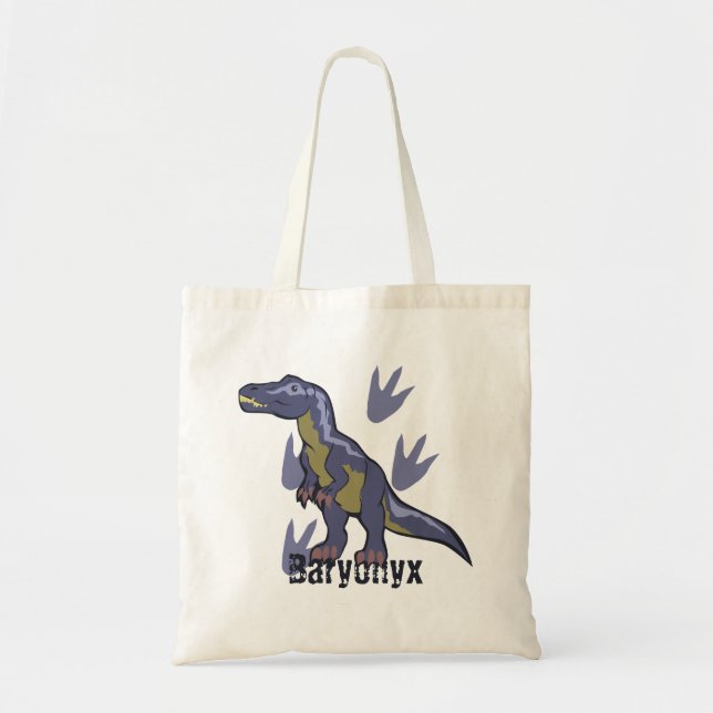 Bolso De Tela Baryonyx azul (Frente)