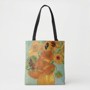 Bolso De Tela Base con doce girasoles de Vincent van Gogh