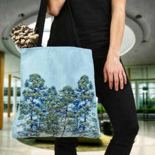 Bolso De Tela Base De Árboles