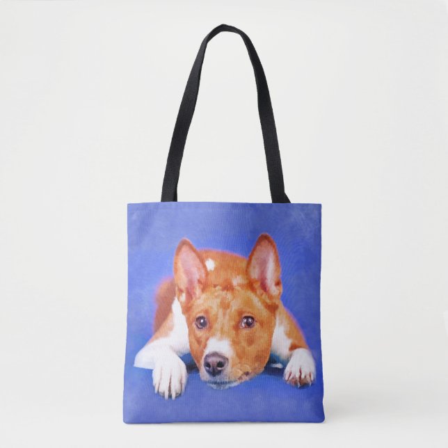 Bolso De Tela Basenji (Anverso)