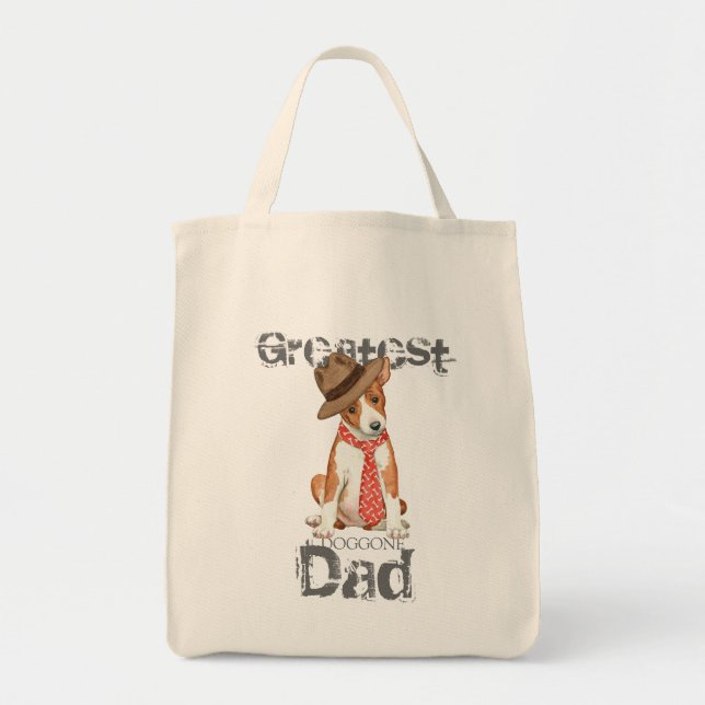 Bolso De Tela Basenji Dad (Frente)