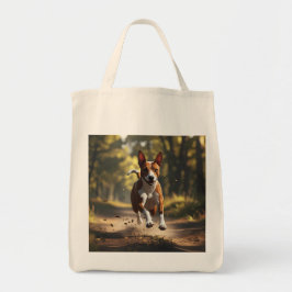 Bolso De Tela Basenji Elegant Grocery Tote Bag