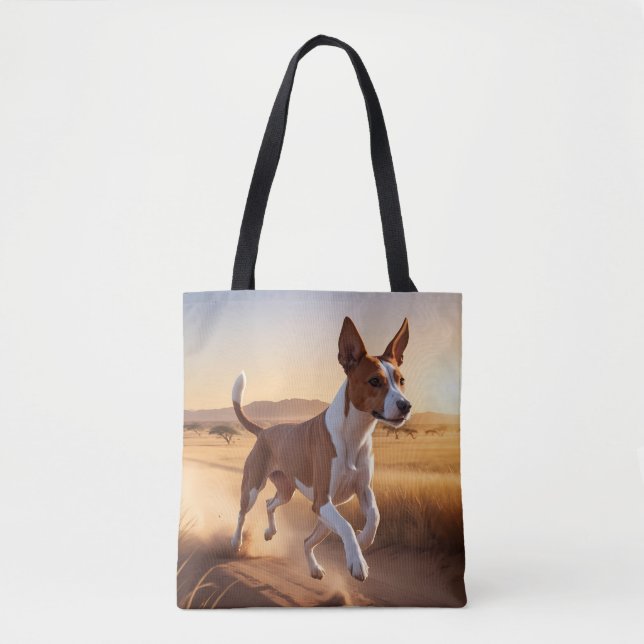 Bolso De Tela Basenji Elegant Tote Bag (Anverso)