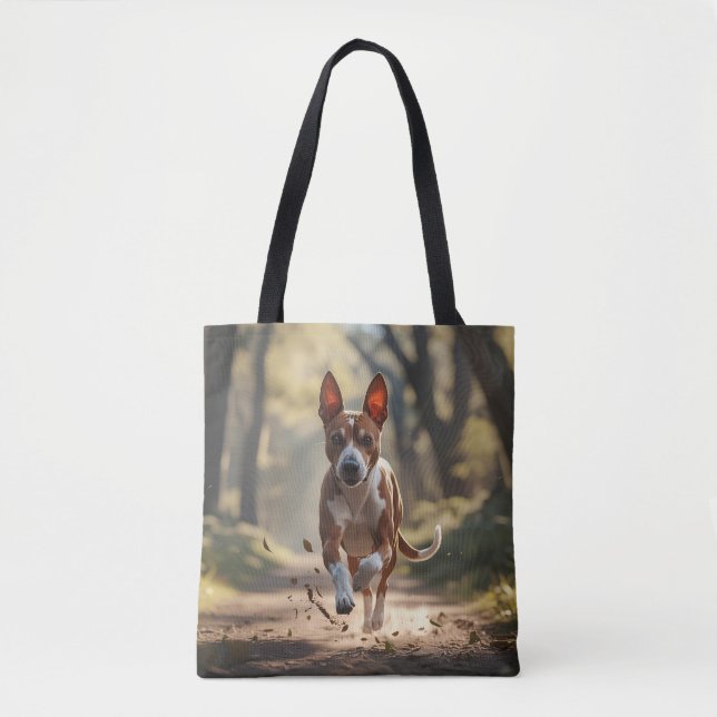 Bolso De Tela Basenji Elegant Tote Bag (Anverso)