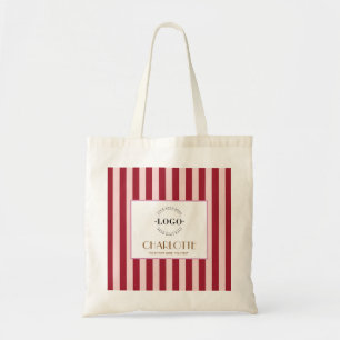 Bolso De Tela Básico Elegante Logotipo Personalizado de Negocios
