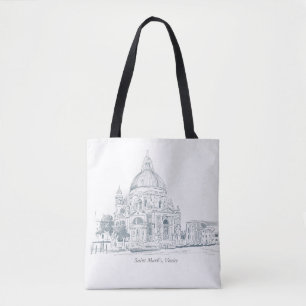 Bolso De Tela Basílica de San Marcos Venecia Italia pluma en tin