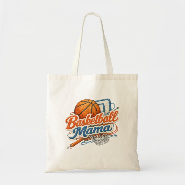 Bolso De Tela Basketball Mama Tote Bag (Frente)