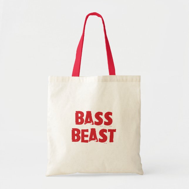 Bolso De Tela Bass Beast Totebag (Frente)