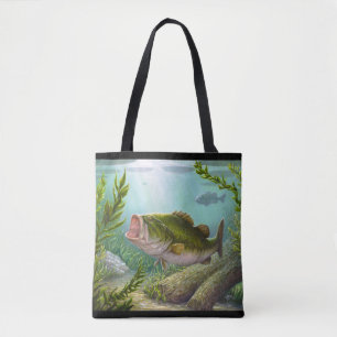 Bolso De Tela Bass Fish