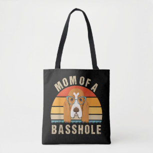Bolso De Tela Basset Hound Femenino Presenta Mamá Divertida De U