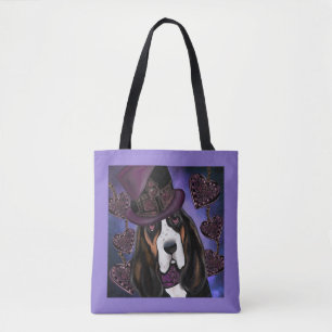 Bolso De Tela Basset Hound STEAMPUNK
