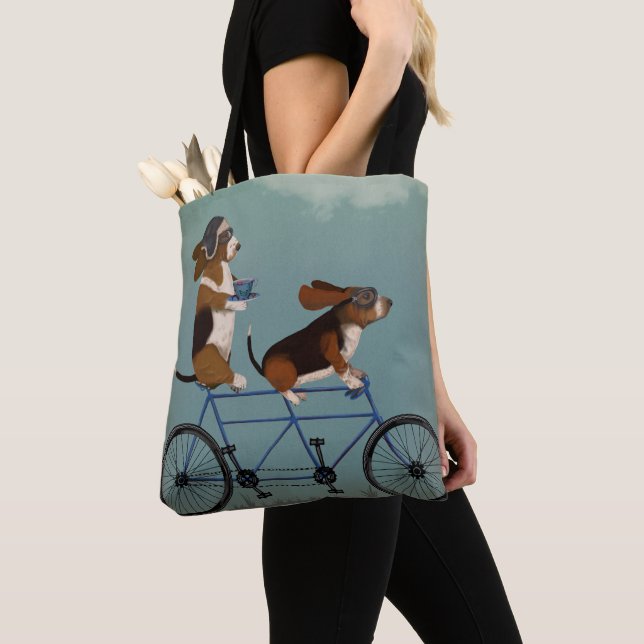 Bolso De Tela Basset Hound Tandem (Detalle)