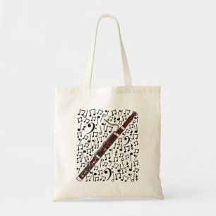 Bolso De Tela Bassoon Musical Notes Bassoonist Music Teacher