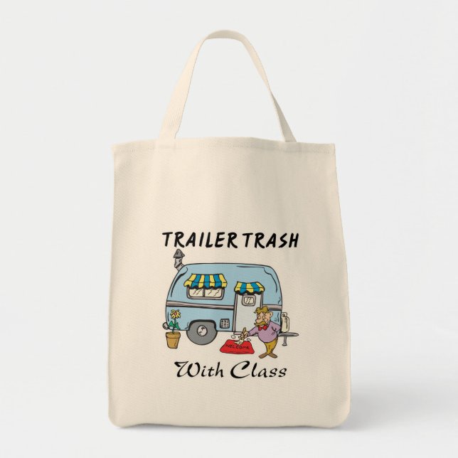 Bolso De Tela basura de parque de caravanas con clase (Frente)