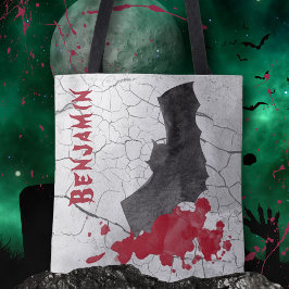 Bolso De Tela Bat Halloween con vampiros góticos