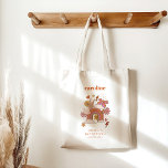 Bolso De Tela Bat Mitzvah Personalizado, Naranja hippie de paz d<br><div class="desc">Bat Mitzvah Personalizado de la Bolsa de Invitados del Groovy 70 Retro Hippie Peace Naranja</div>