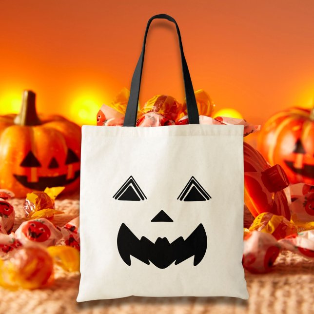 Bolso De Tela Bat-Mouth Jack O’Lantern con ojos triangulares en  (Subido por el creador)