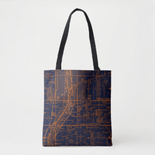 BOLSO DE TELA BATAVIA ILLINOIS 1871 MAP FOX RIVER VALLEY