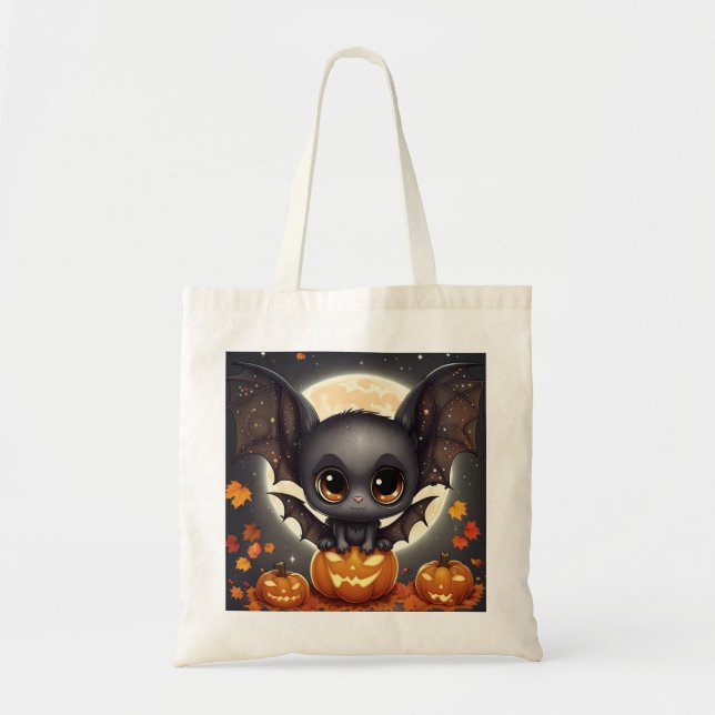 Bolso De Tela Bate de Halloween (Frente)
