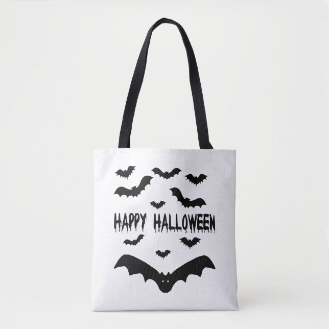 Bolso De Tela Bates de Halloween (Anverso)
