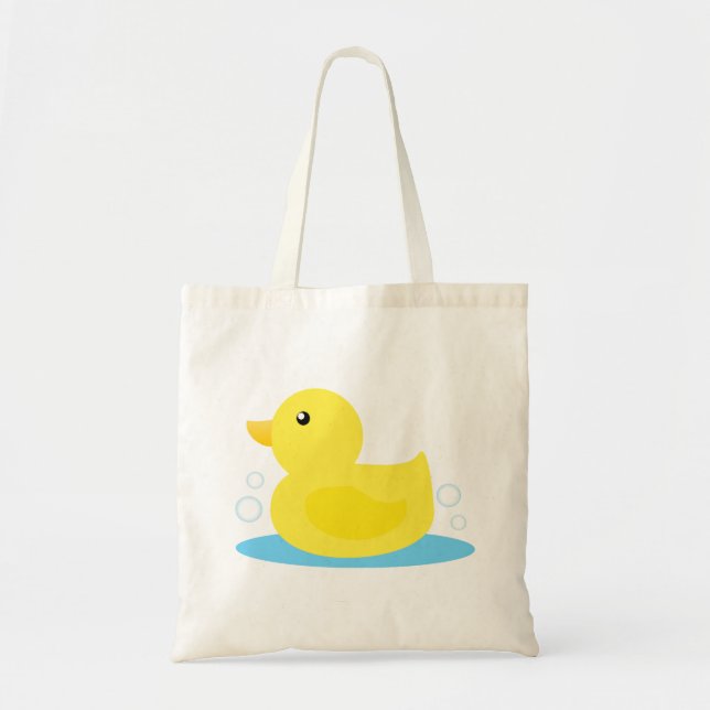 Bolso De Tela Bath Time Yellow Duck (Frente)