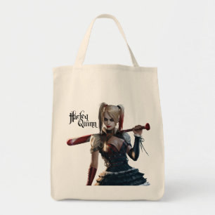 Bolso De Tela Batman Arkham Knight Harley Quinn con murciélago