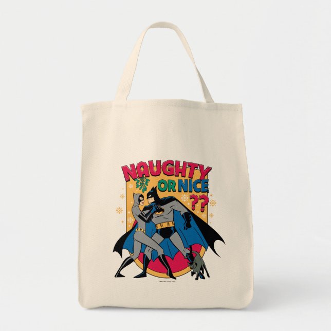 Bolso De Tela Batman | Capataz De Mistletoe Naughe O Niza (Frente)