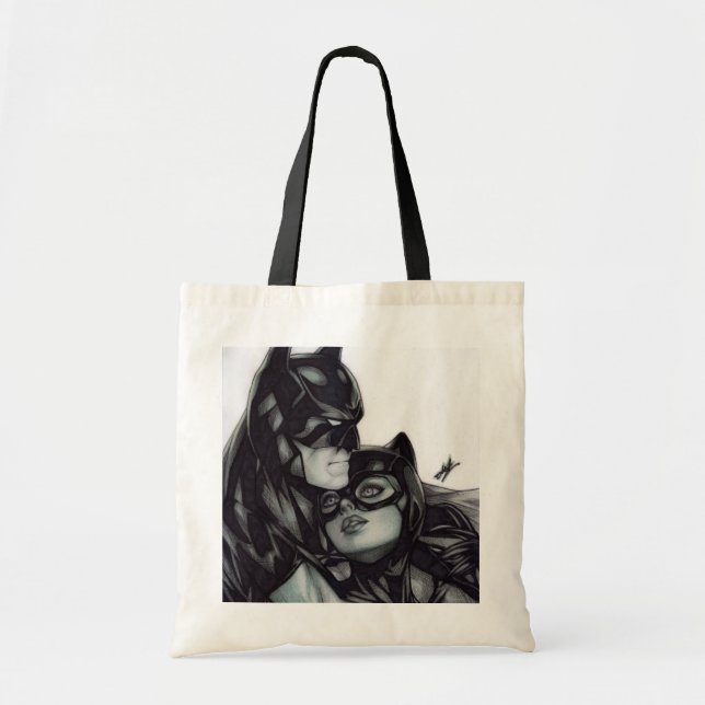 Bolso De Tela Batman & Catwoman ~ Bruce wayne & Selina Kyle (Frente)