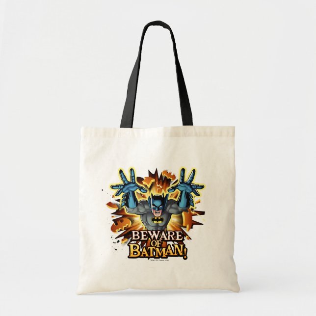Bolso De Tela Batman | Cuidado con Batman (Frente)