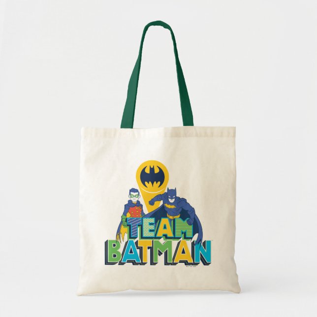 Bolso De Tela Batman | Equipo Batman y Robin (Frente)
