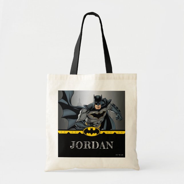 Bolso De Tela Batman | Favor de cumpleaños de Chalkboard (Frente)