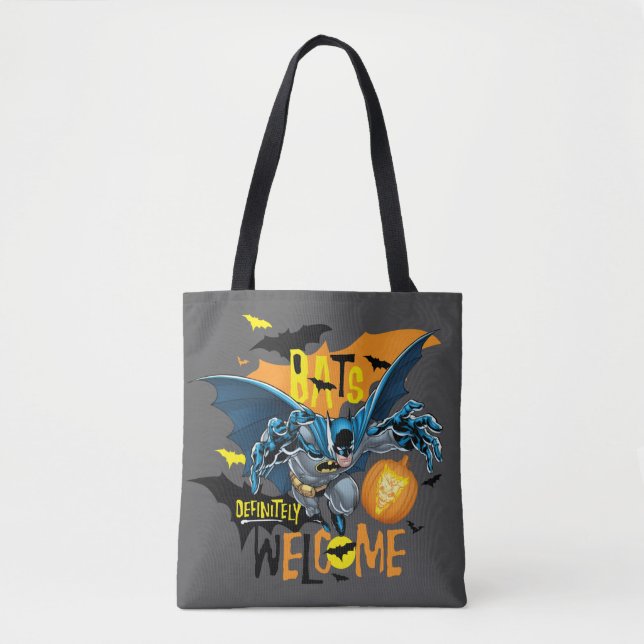 Bolso De Tela Batman | Logo inspirado en Halloween (Anverso)