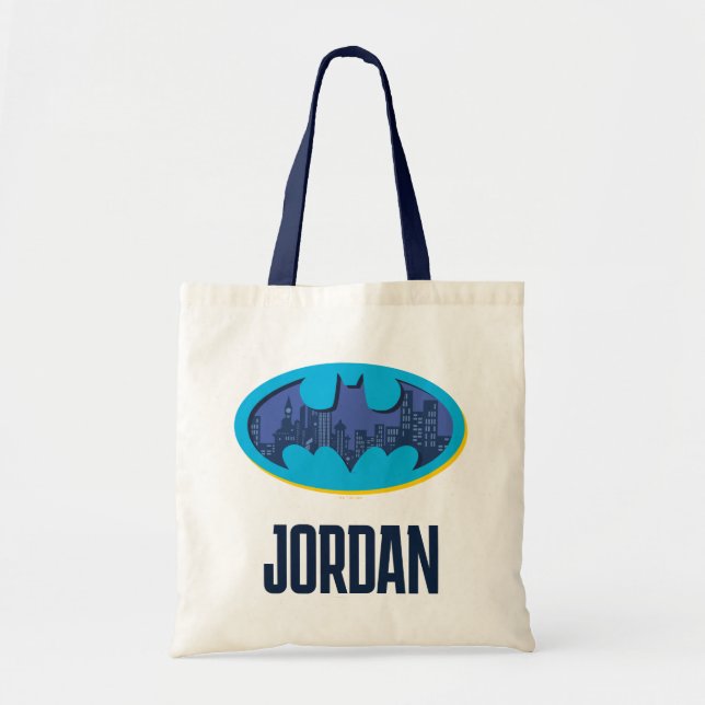 Bolso De Tela Batman | Símbolo de la ciudad de Arkham (Frente)