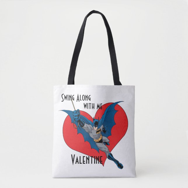 Bolso De Tela Batman Valentine | Swing Junto A Mí (Anverso)