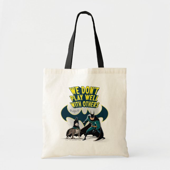 Bolso De Tela Batman y Ace - No jugamos bien con otros (Frente)