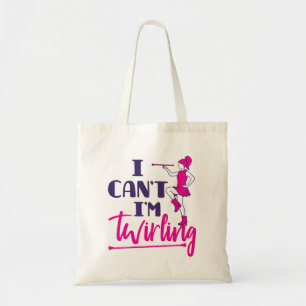 Bolso De Tela Baton Twirler no puedo estar toreando