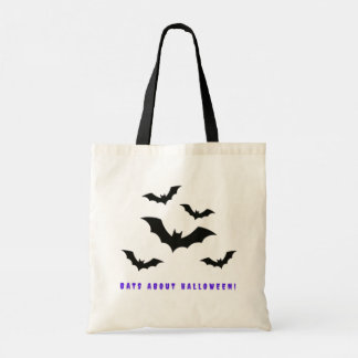 Bolso De Tela Bats sobre Halloween