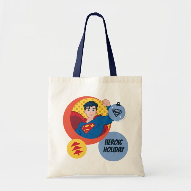 Bolso De Tela Bauble de superman de liga de justicia (Frente)