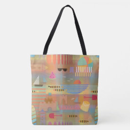 Bolso De Tela Bauhaus Beach Fiesta Tote Bag