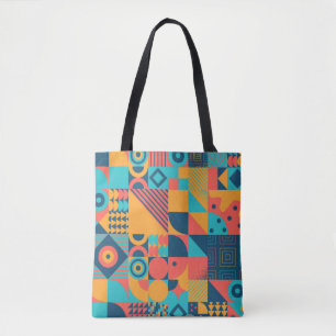 Bolso De Tela Bauhaus Retro: música geométrica de los años 70