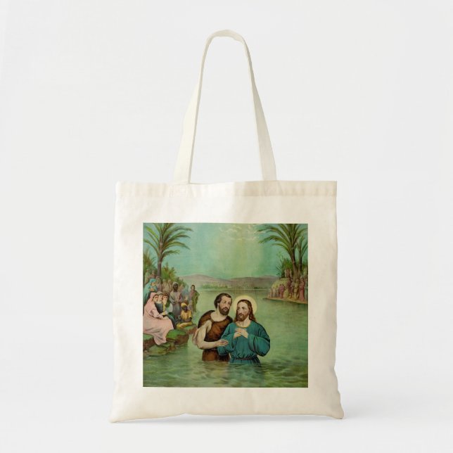 Bolso De Tela Bautismo de Jesucristo (Frente)