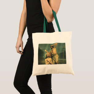 Bolso De Tela Bautismo de Jesucristo por Juan el Bautista