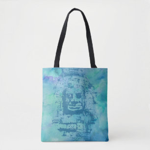 Bolso De Tela Bayon Face Blue