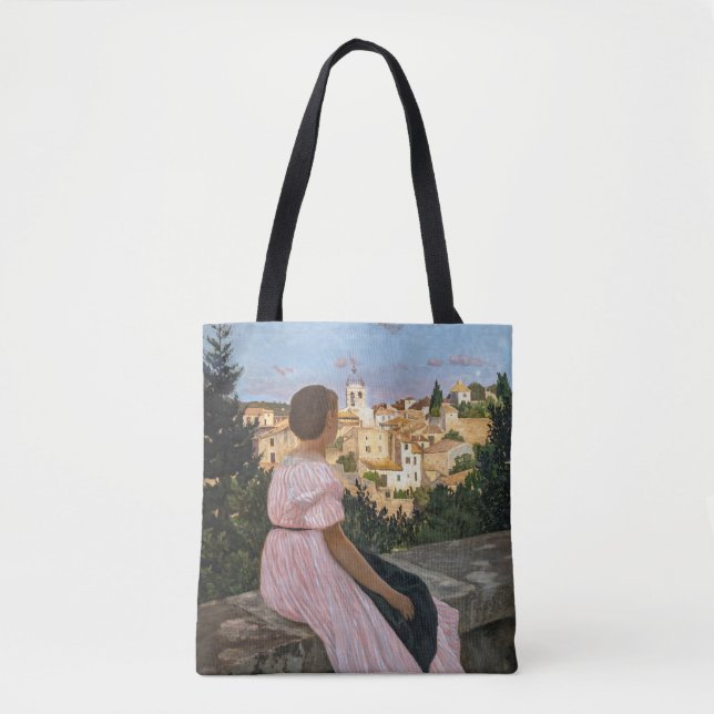 Bolso De Tela Bazille Frederic - El Vestido Rosa (Anverso)
