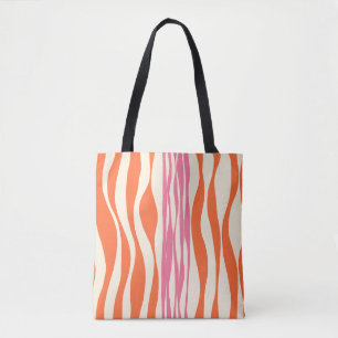 Bolso De Tela Bce y Flow - Rosa, Naranja y Crema