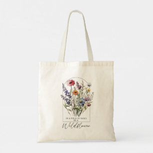 Bolso De Tela Be a Wildflower Bohemian Romántico Boho Floral
